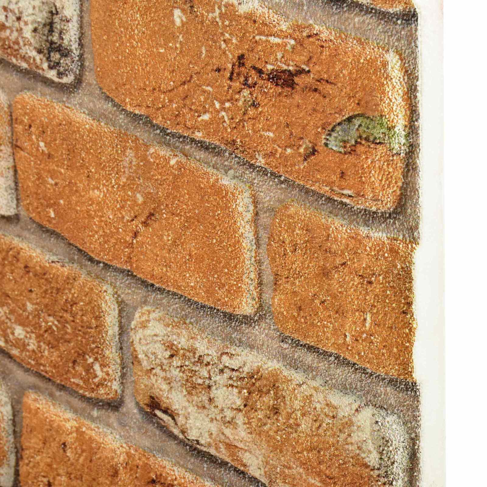Wandpaneele 10 pcs Ziegel 100 x 50 cm EPS-Schaum