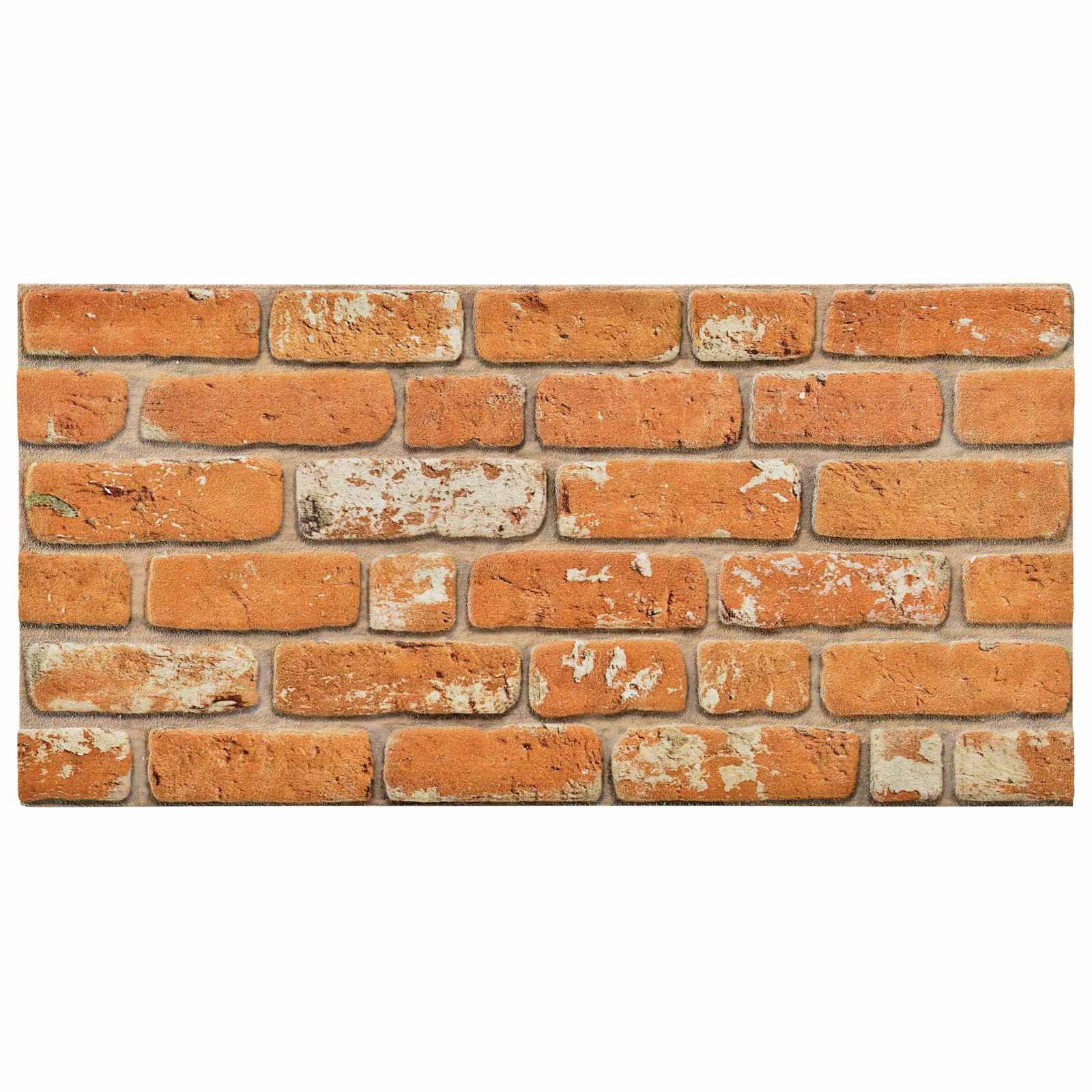 Wandpaneele 10 pcs Ziegel 100 x 50 cm EPS-Schaum