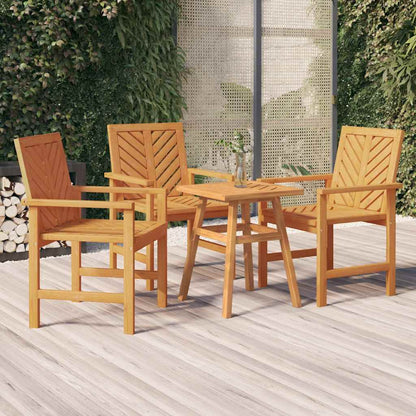 Garten-Essstühle 3 Stk. Massivholz Akazie