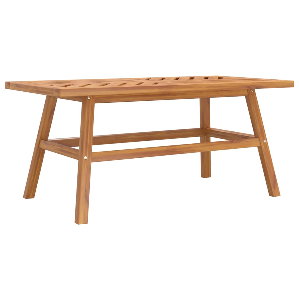 Table basse 100x50x45 cm en bois d'acacia massif