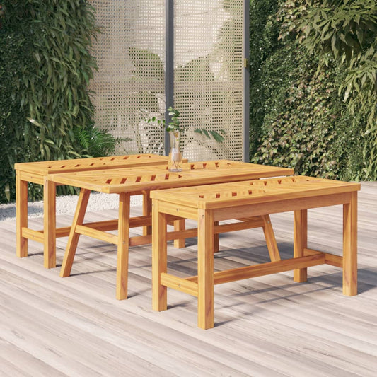 Table basse 100x50x45 cm en bois d'acacia massif