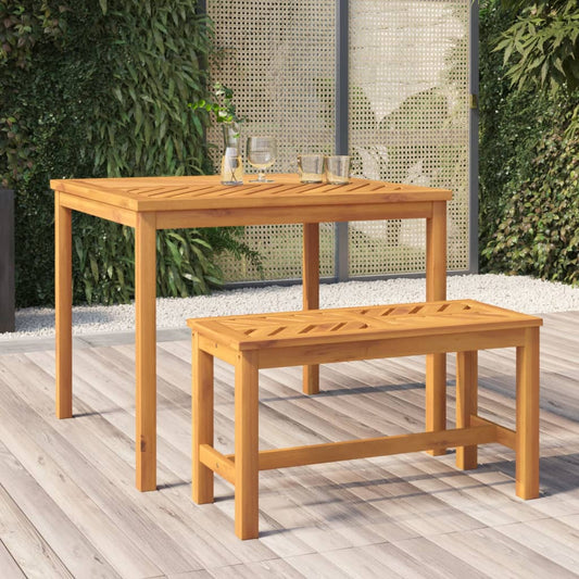 Table à manger de jardin 90x90x74 cm en bois d'acacia massif