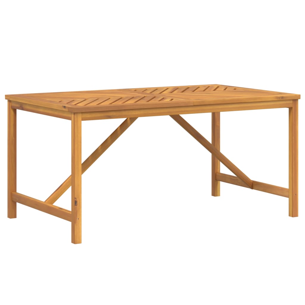 Table à manger de jardin 150x90x74 cm en bois d'acacia massif