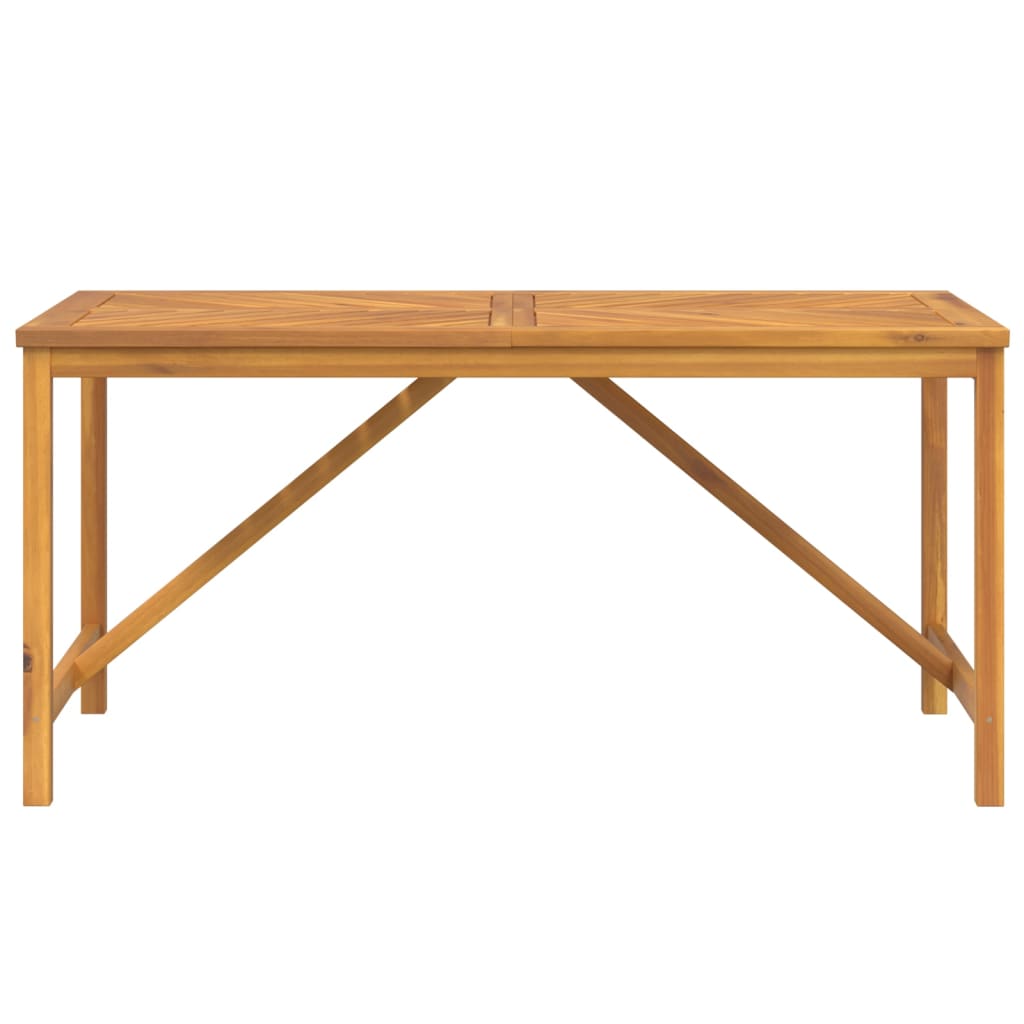 Table à manger de jardin 150x90x74 cm en bois d'acacia massif