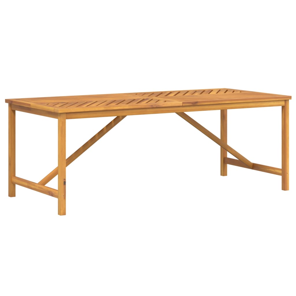 Table à manger de jardin 200x90x74 cm en bois d'acacia massif