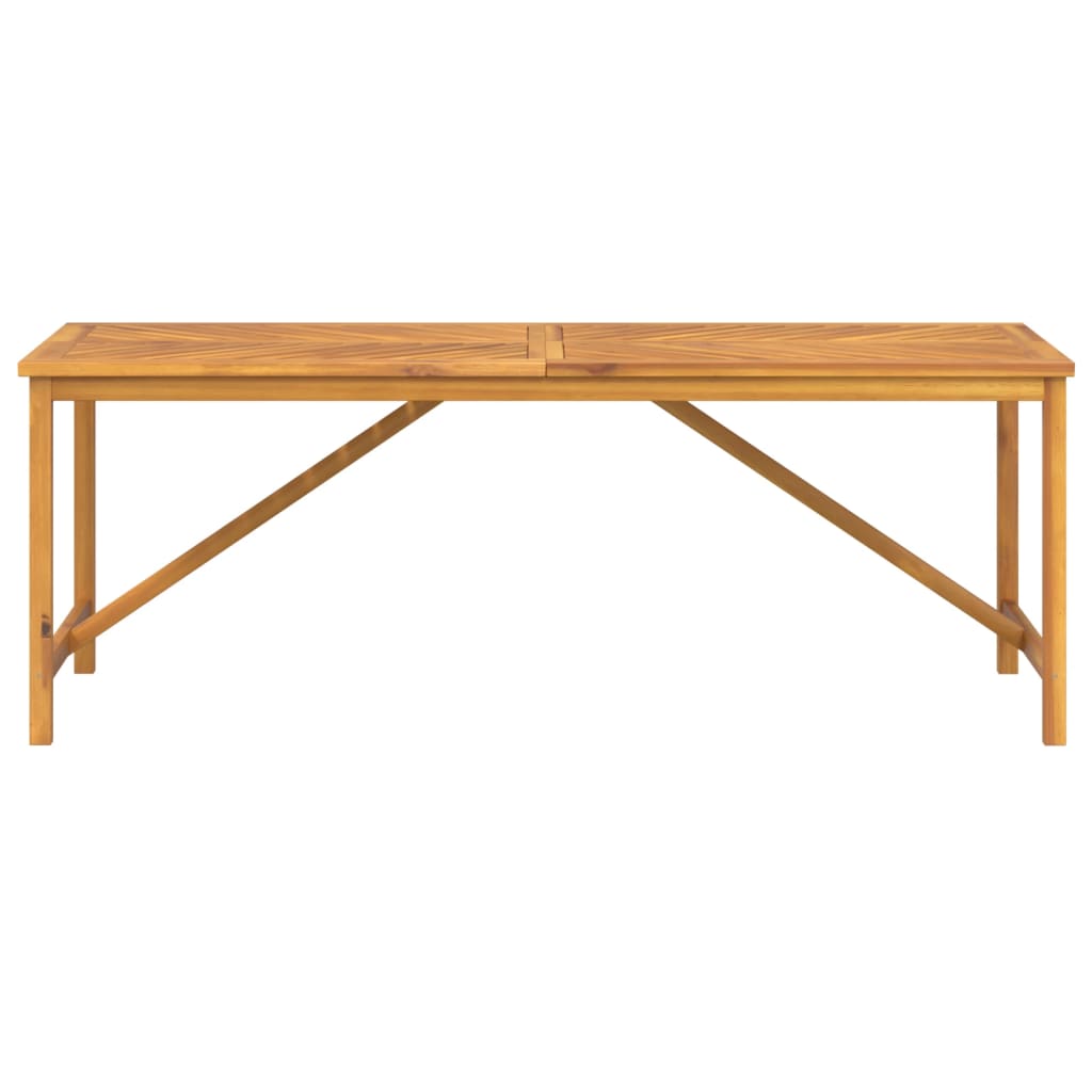 Table à manger de jardin 200x90x74 cm en bois d'acacia massif