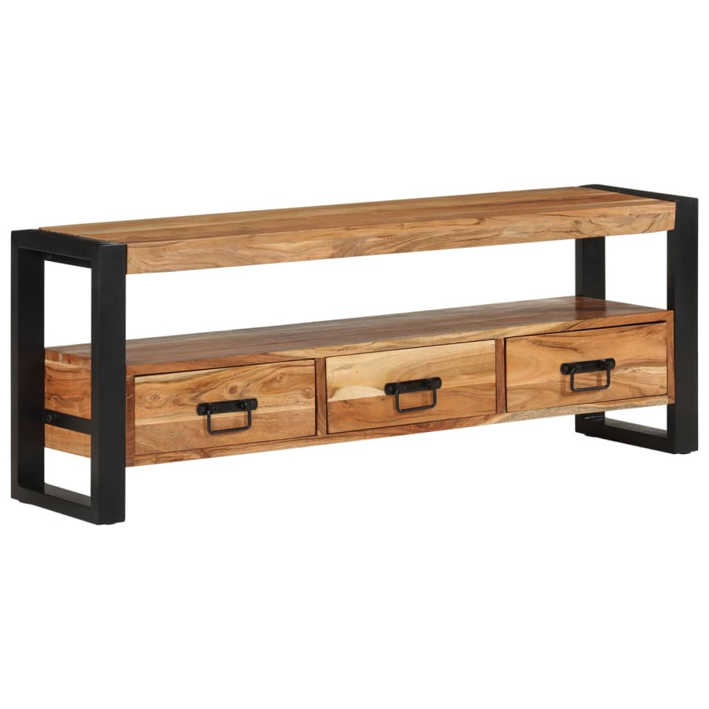 TV-Schrank 120x30x45 cm Massivholz Akazie