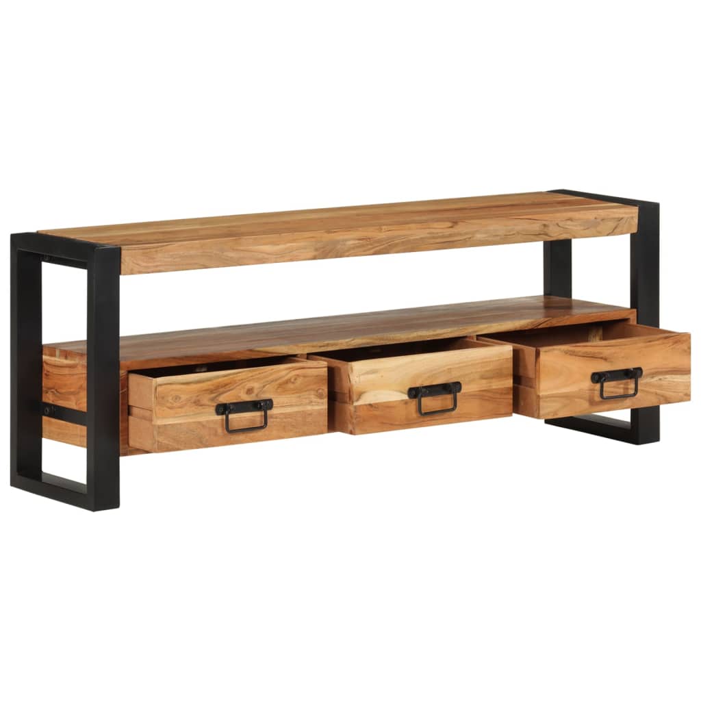 TV-Schrank 120x30x45 cm Massivholz Akazie