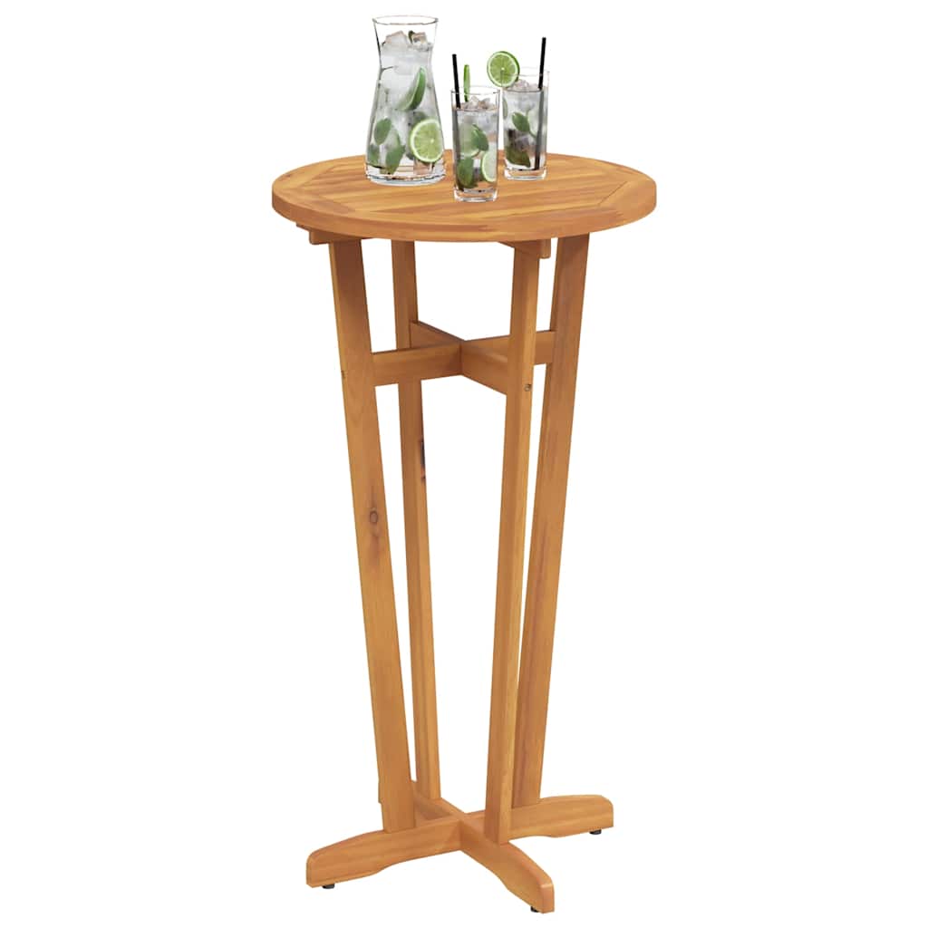 Garten-Bartisch Ø60x105 cm Massivholz Akazie