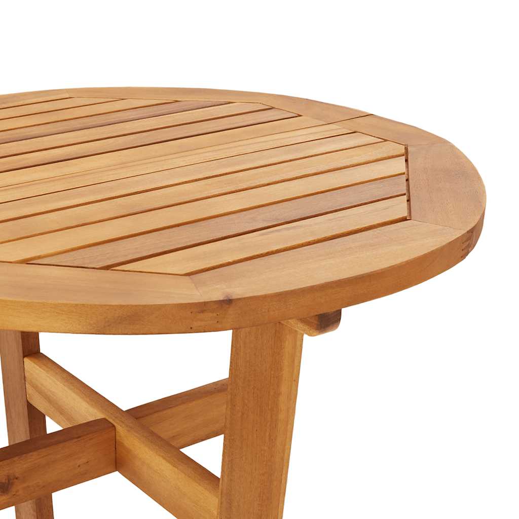 Garten-Bartisch Ø60x105 cm Massivholz Akazie