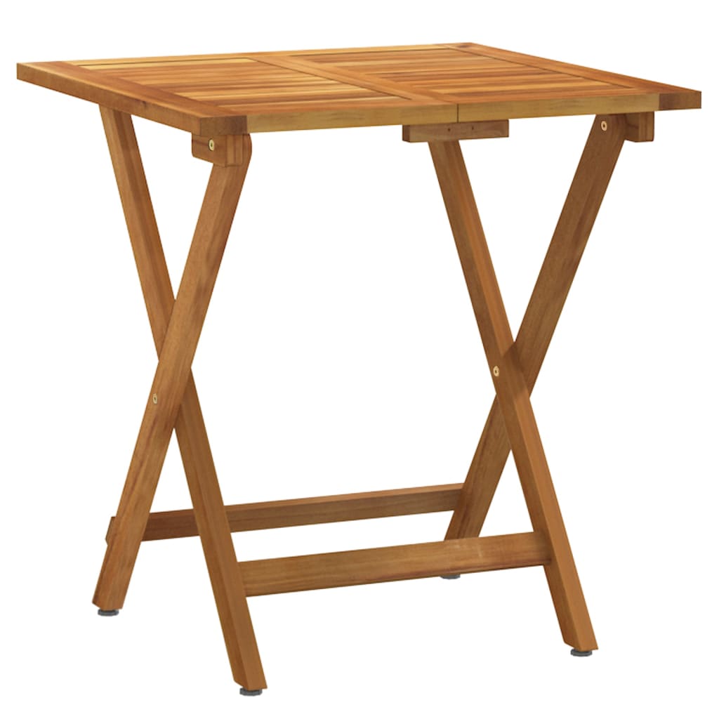 3-tlg. Bistro-Set Klappbar mit Kissen Massivholz Akazie