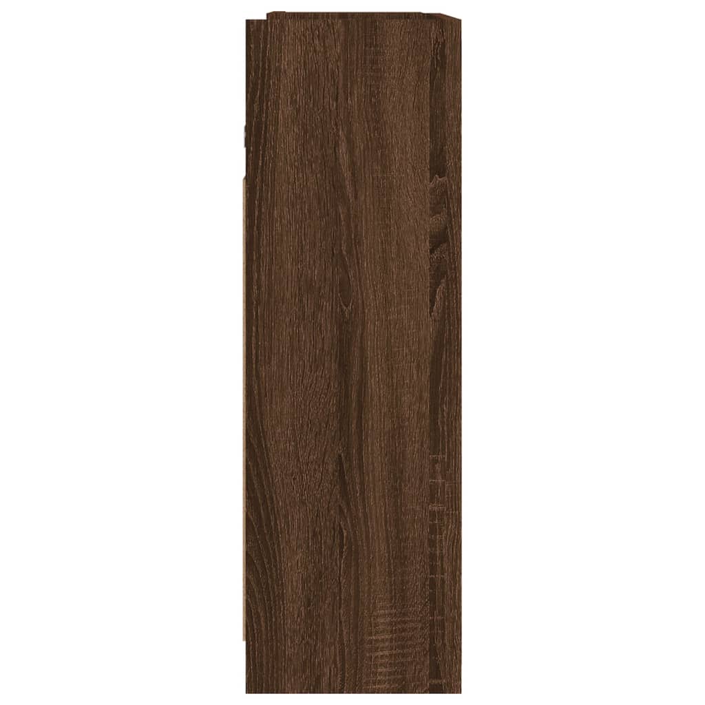 Bad-Spiegelschrank Braun Eiche 62,5x20,5x64 cm Holzwerkstoff