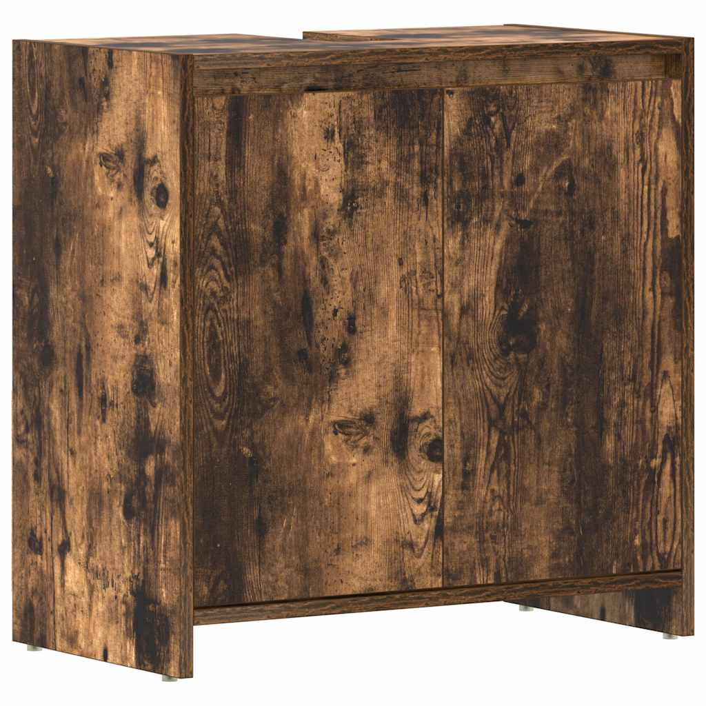 Badschrank Räuchereiche 60x33x60 cm Holzwerkstoff