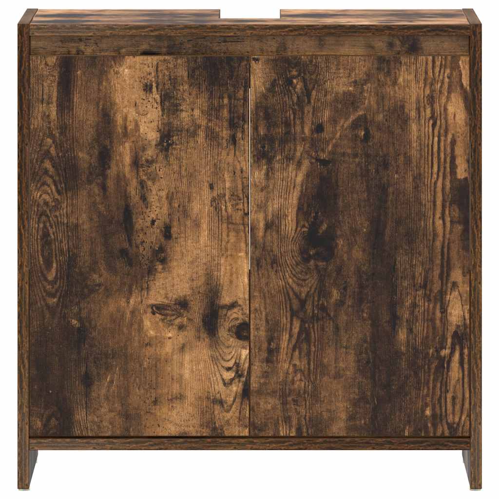 Badschrank Räuchereiche 60x33x60 cm Holzwerkstoff