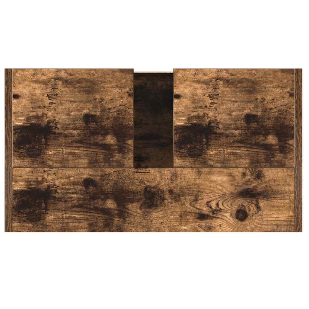 Badschrank Räuchereiche 60x33x60 cm Holzwerkstoff