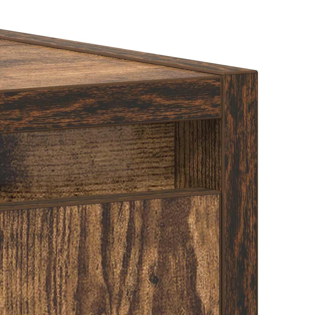 Badschrank Räuchereiche 60x33x60 cm Holzwerkstoff
