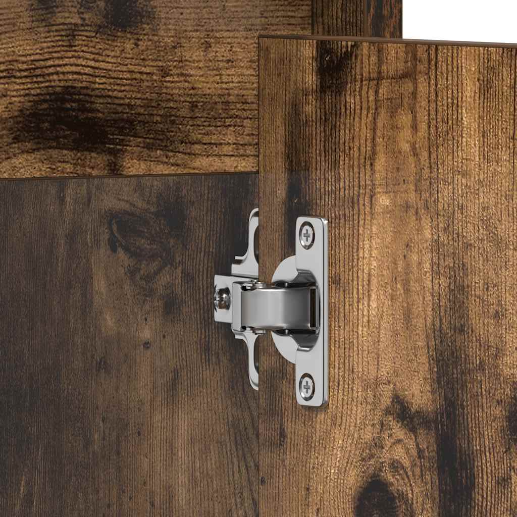 Badschrank Räuchereiche 60x33x60 cm Holzwerkstoff