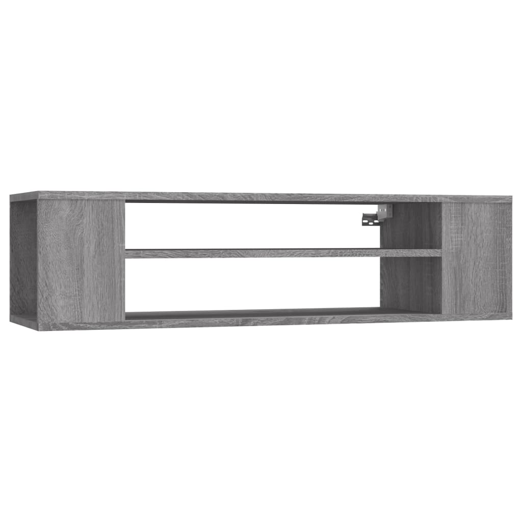 Meuble TV mural gris Sonoma 100x30x26,5 cm en bois