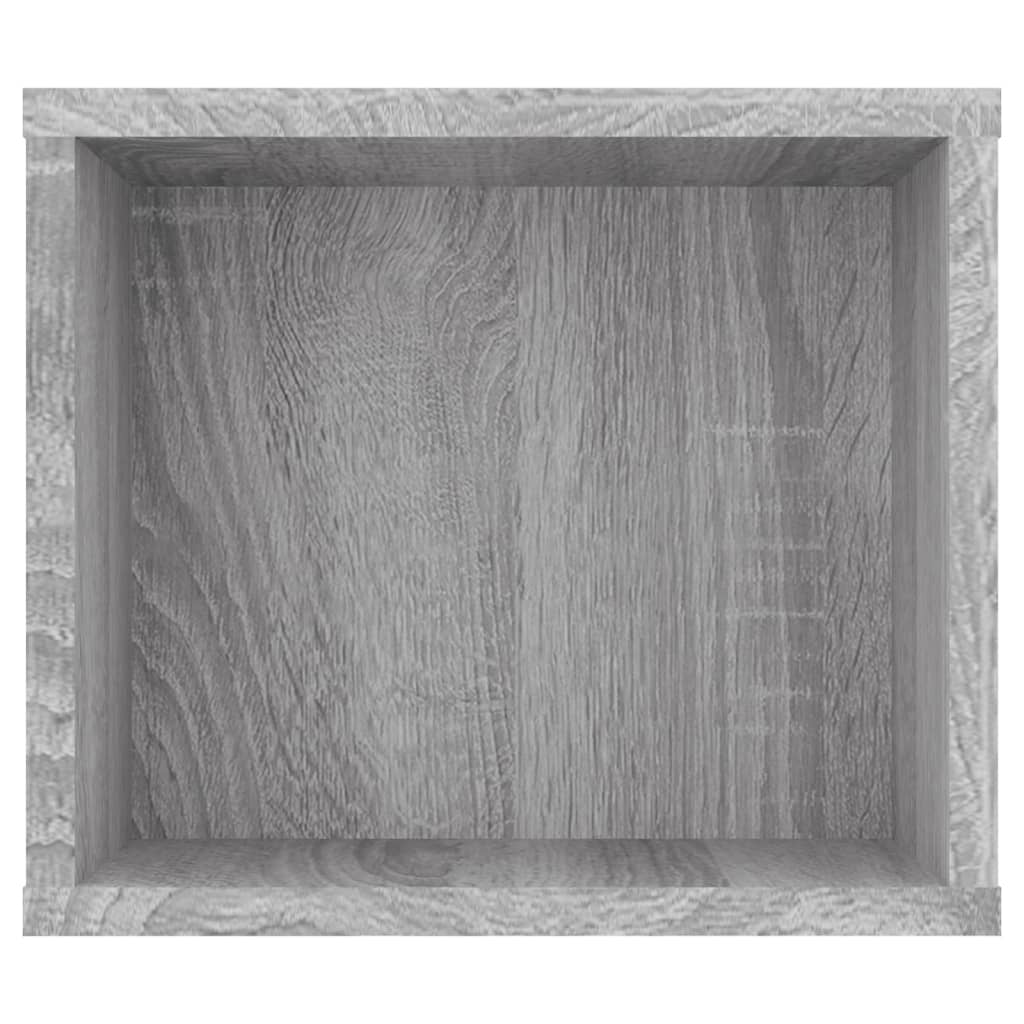 Meuble TV mural gris Sonoma 100x30x26,5 cm en bois