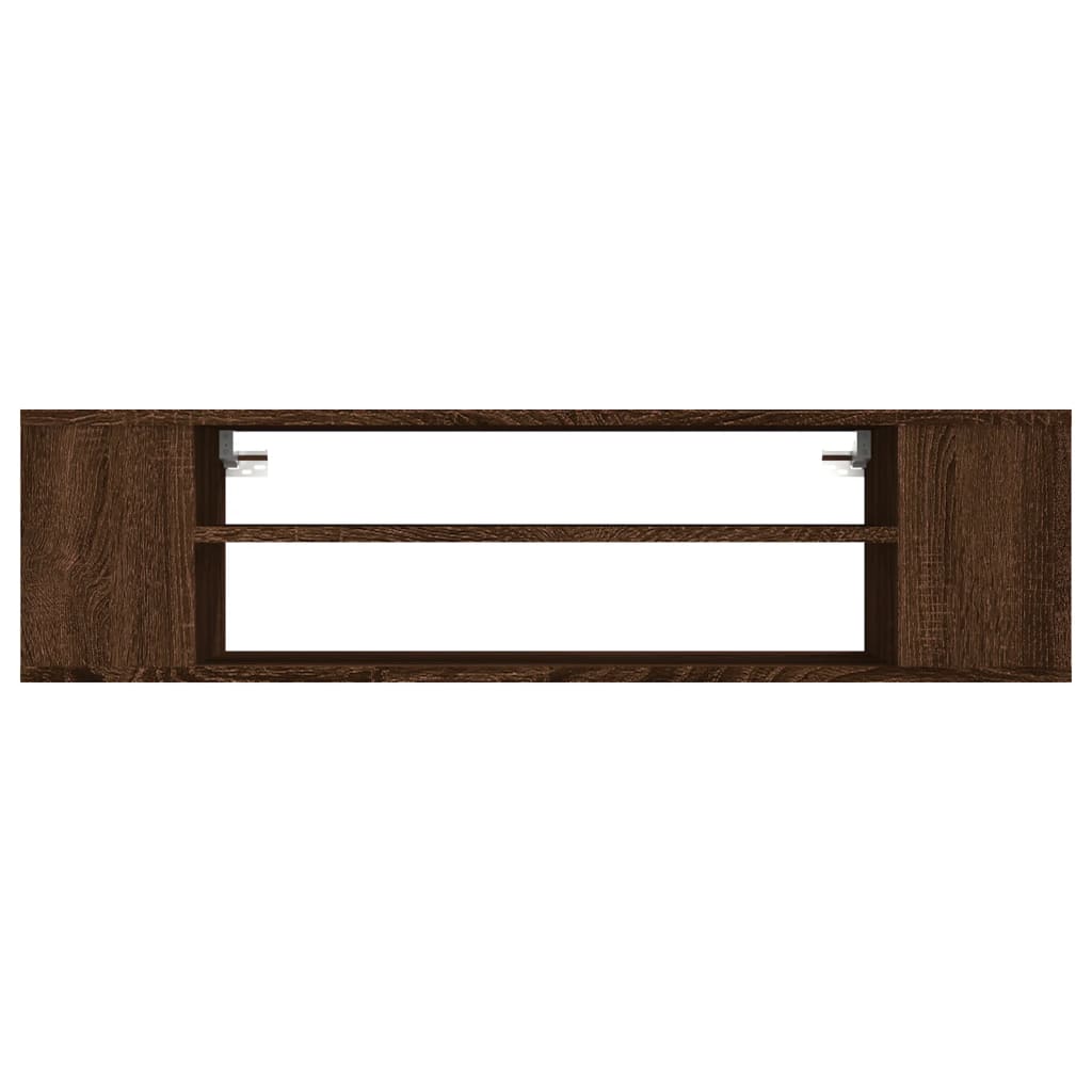 TV-Wandschrank Braun Eichen-Optik 100x30x26,5 cm Holzwerkstoff