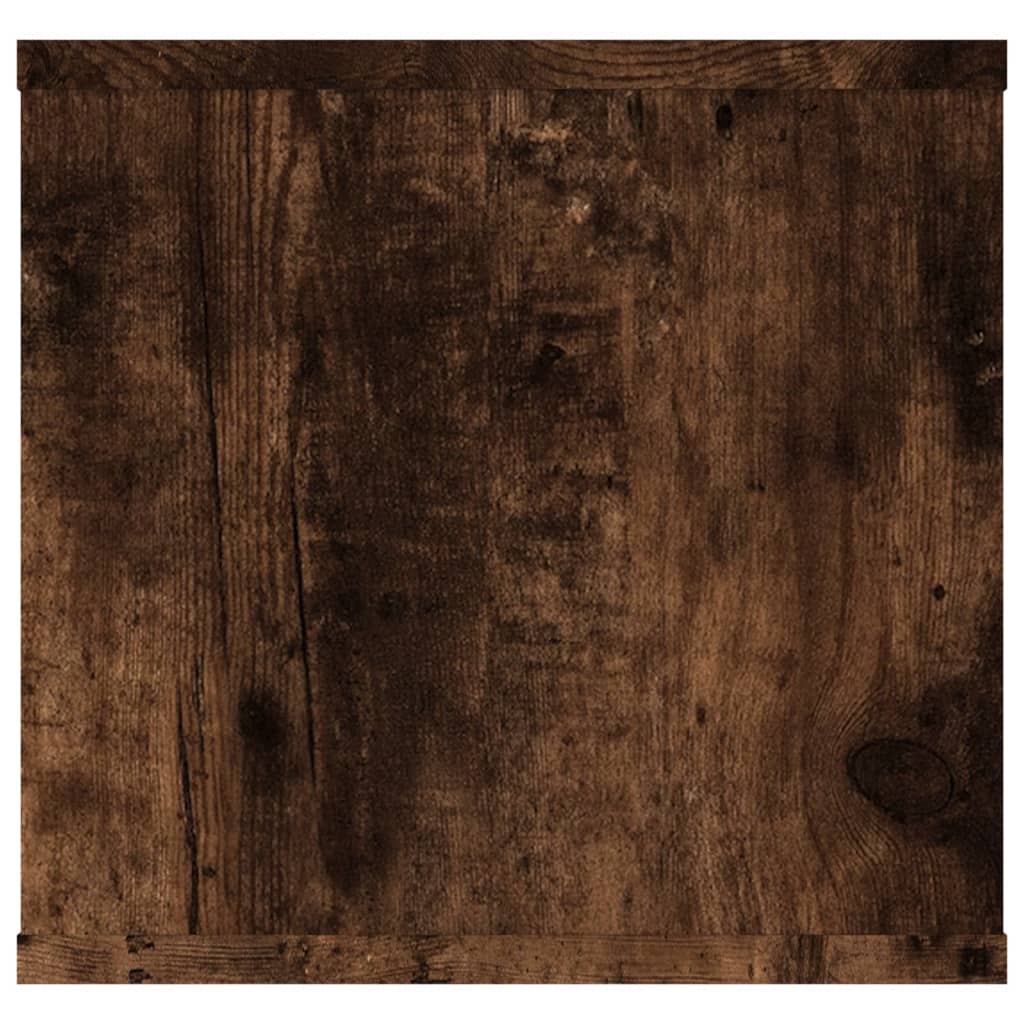 Wall shelf smoked oak 102x30x29 cm wood material