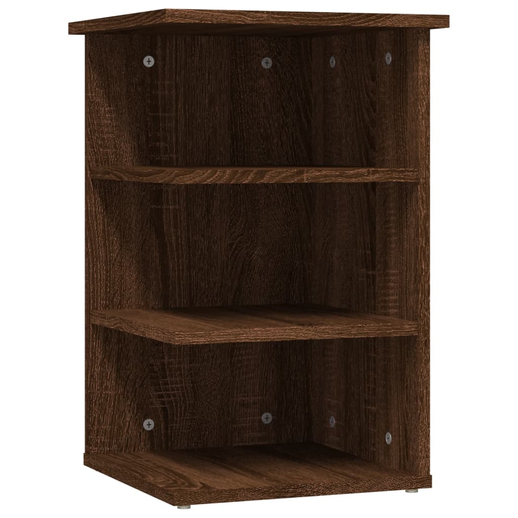 Beistellregal Braun Eichen-Optik 35x35x55 cm Holzwerkstoff