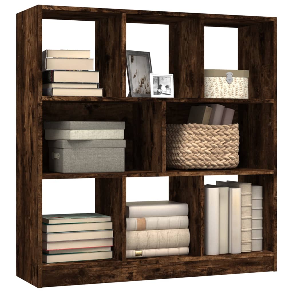 Bookshelf Smoked Oak 97.5x29.5x100 cm Wood Material