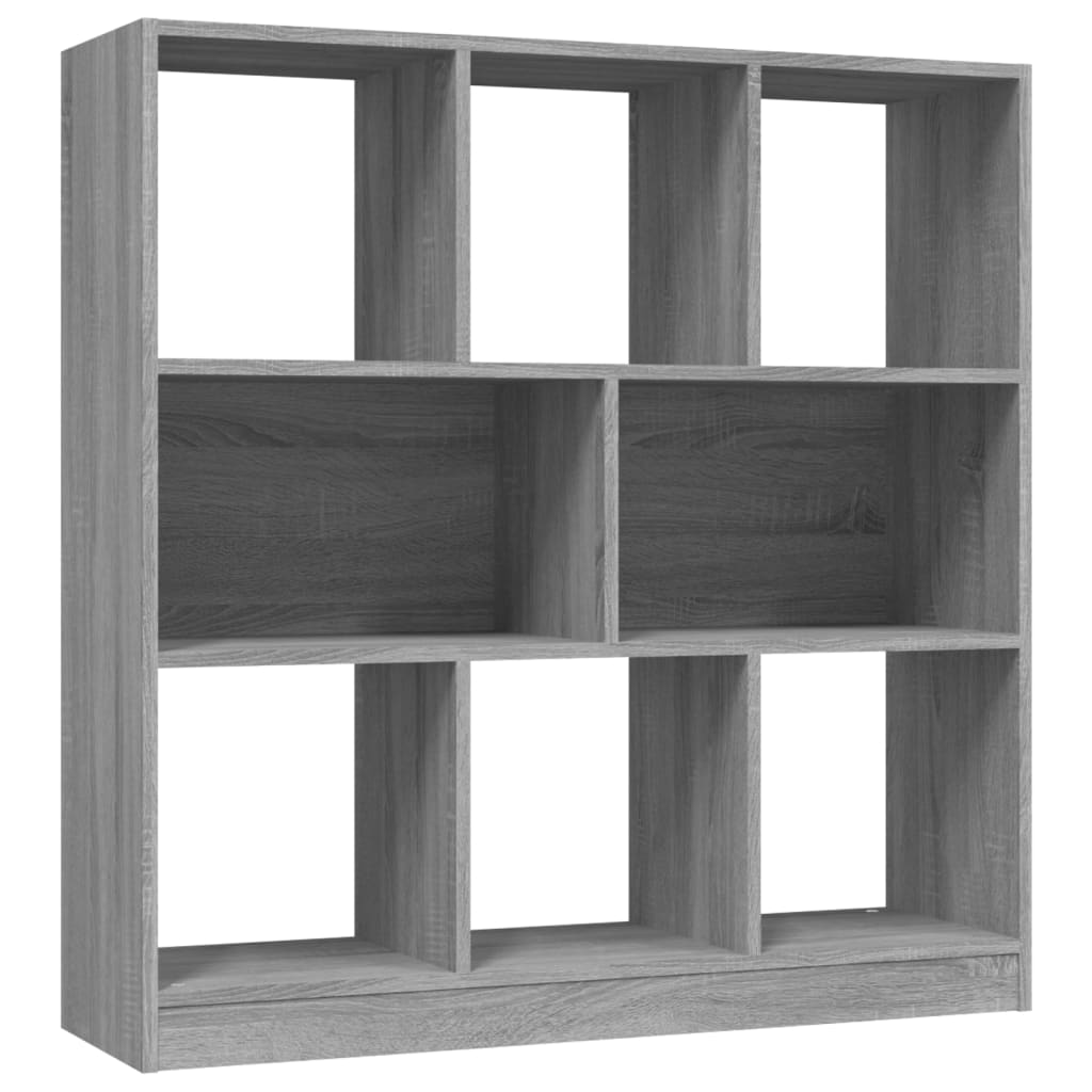 Bookshelf Grey Sonoma 97.5x29.5x100 cm Wood Material