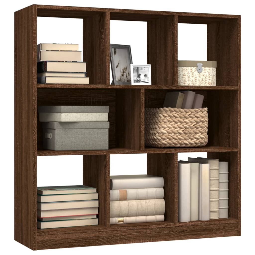 Bookshelf Brown Oak Look 97.5x29.5x100 cm Wood Material