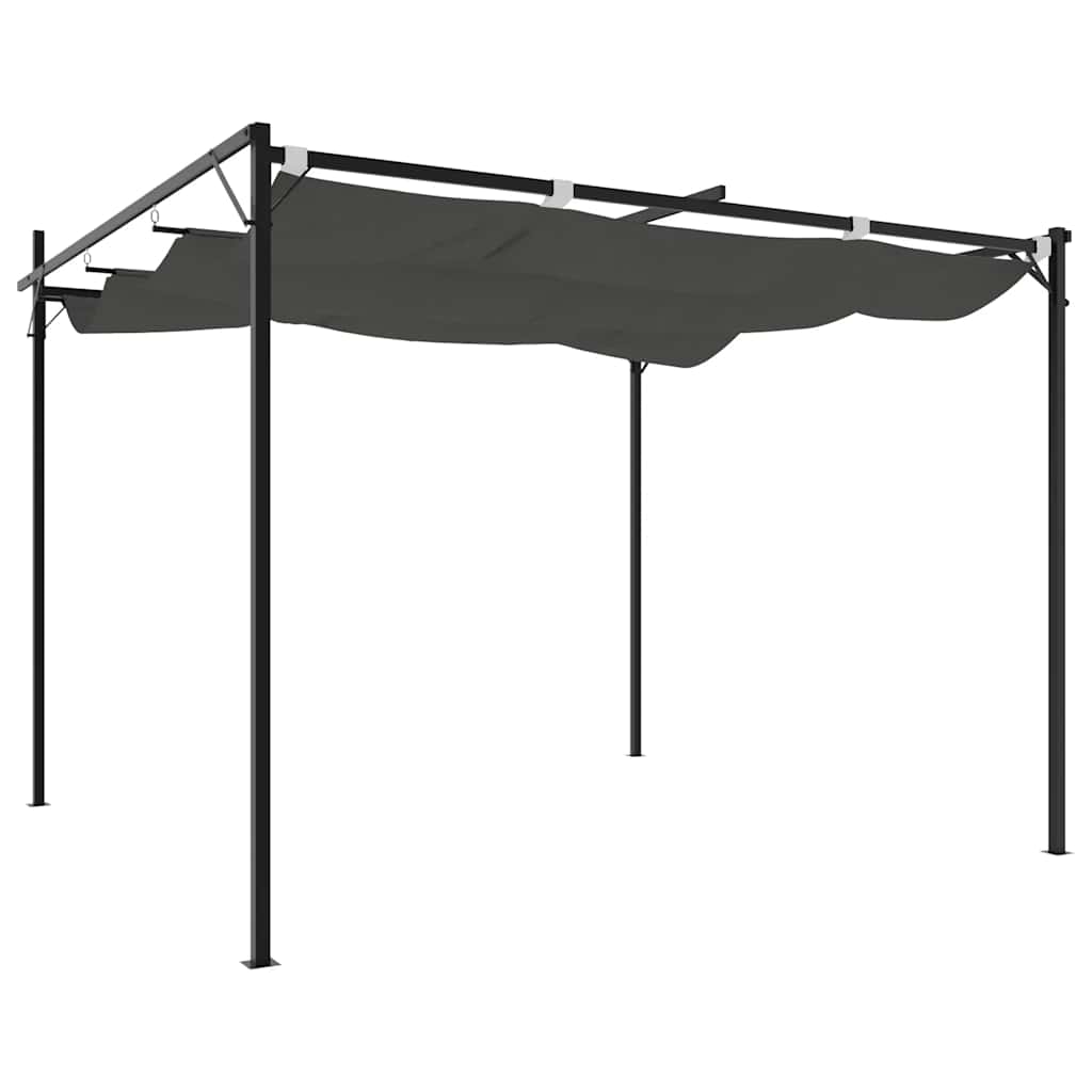 Pergola mit Schiebedach Anthrazit 295x292x230 cm