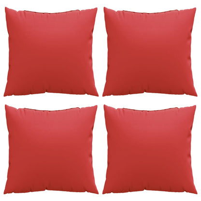Sofakissen 4 Stk. Rot 60x60 cm Stoff