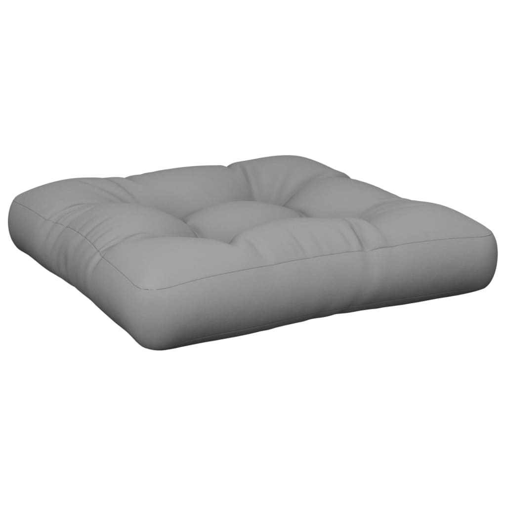 Palettenkissen Grau 50x50x12 cm Stoff