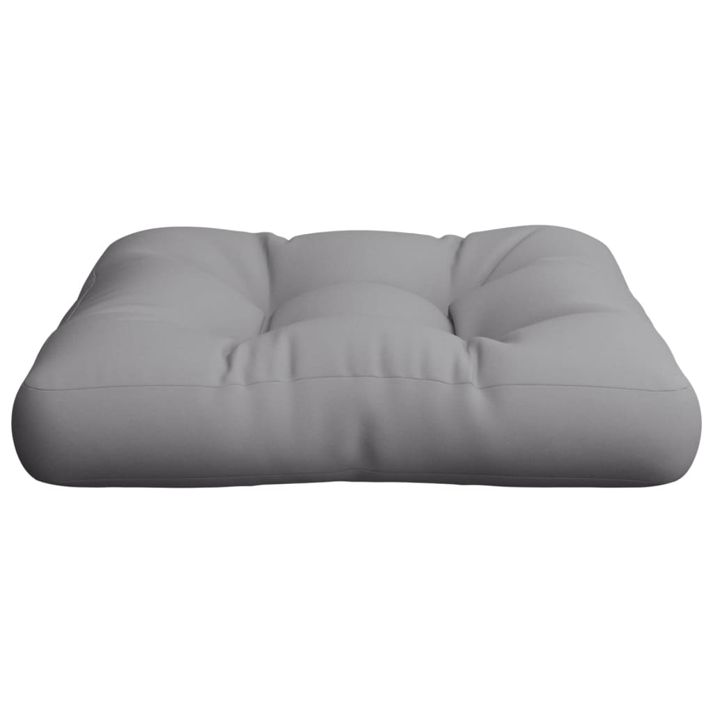 Palettenkissen Grau 50x50x12 cm Stoff