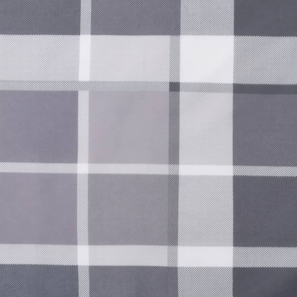 Palettenkissen Grau Karomuster 50x50x12 cm Stoff