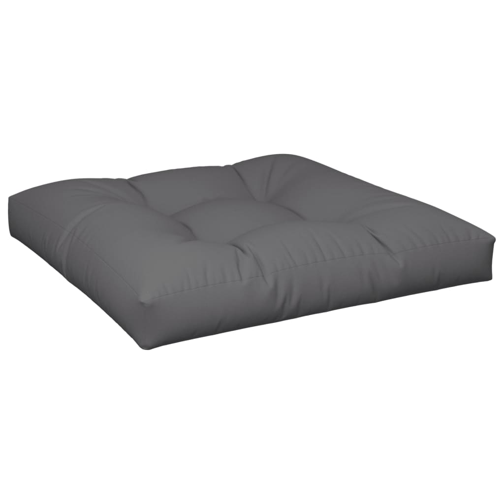 Palettenkissen Anthrazit 70x70x12 cm Stoff