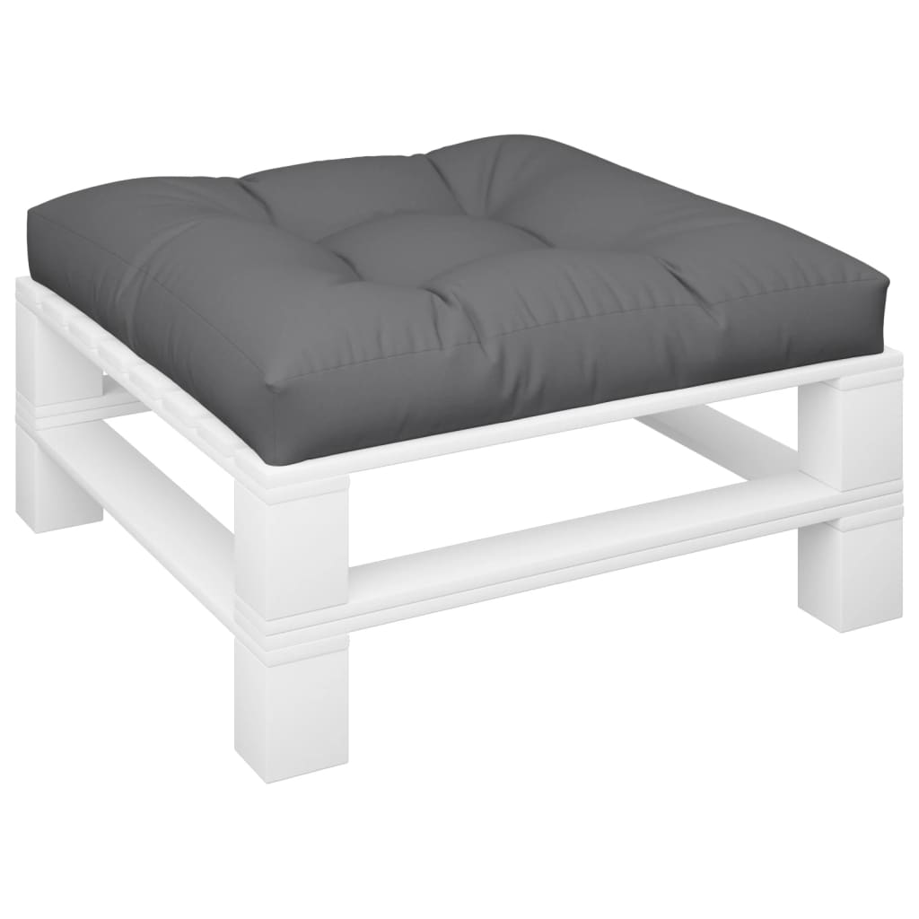 Palettenkissen Anthrazit 70x70x12 cm Stoff