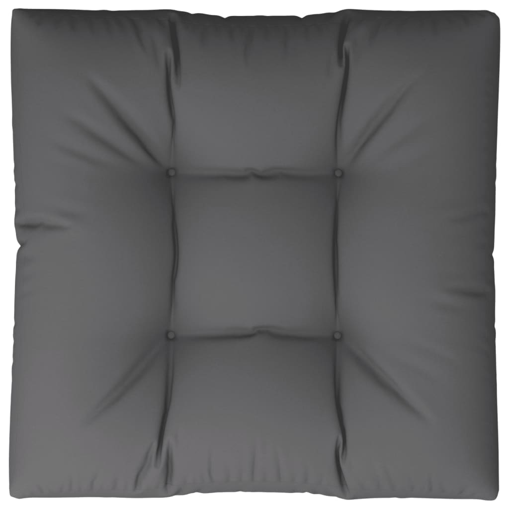 Palettenkissen Anthrazit 70x70x12 cm Stoff