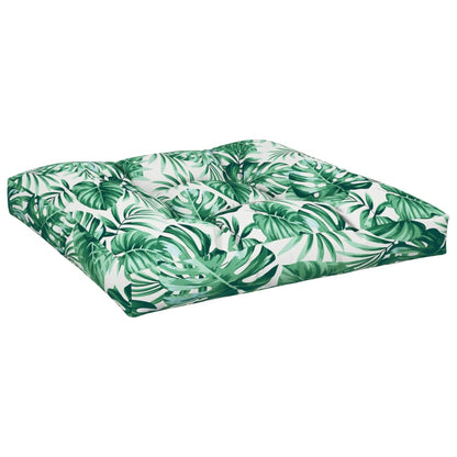 Palettensofa-Kissen Blattmuster 70x70x12 cm