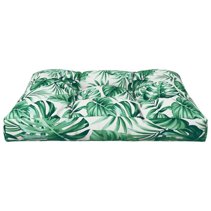 Palettensofa-Kissen Blattmuster 70x70x12 cm