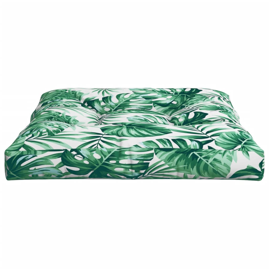 Palettensofa-Kissen Blattmuster 70x70x12 cm
