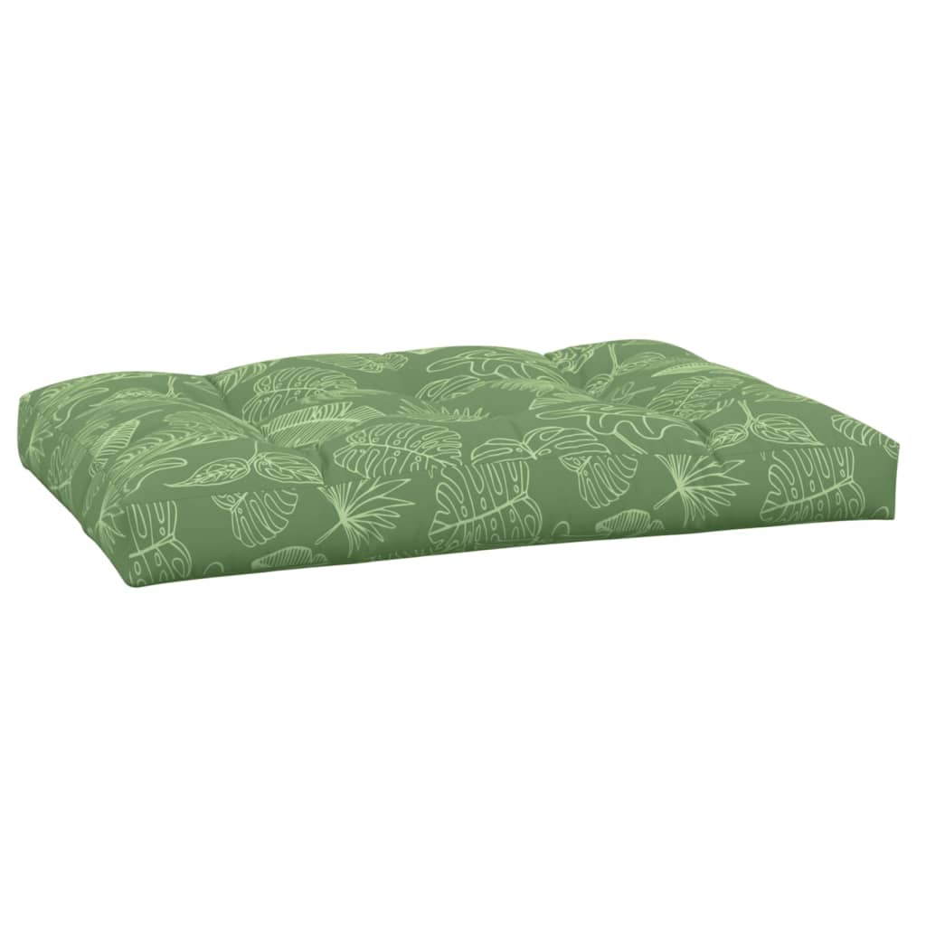Palettenkissen Blattmuster 120x80x12 cm Stoff