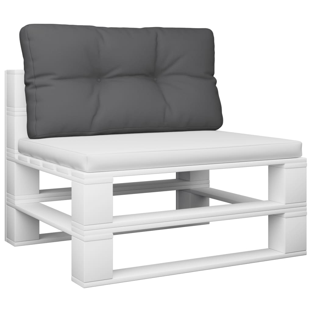 Palettenkissen Anthrazit 80x40x12 cm Stoff