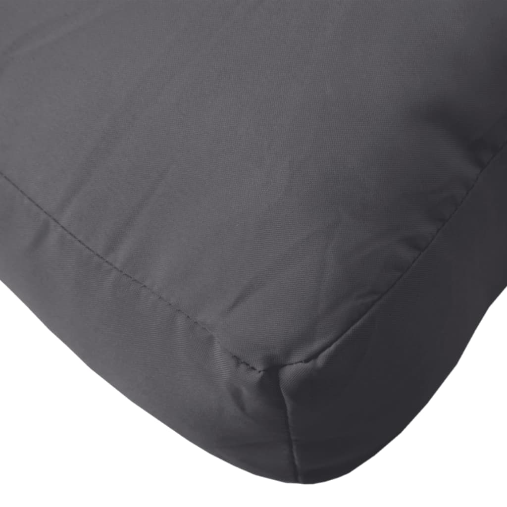 Palettenkissen Anthrazit 80x40x12 cm Stoff