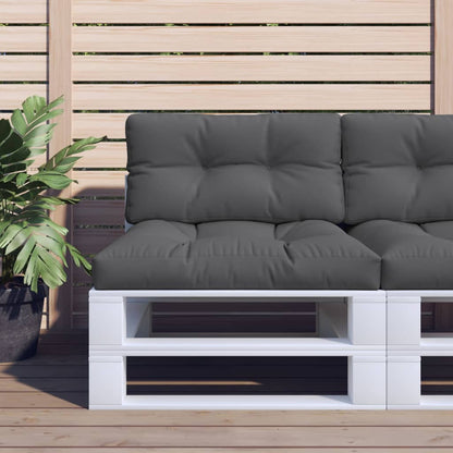 Palettenkissen Anthrazit 80x40x12 cm Stoff