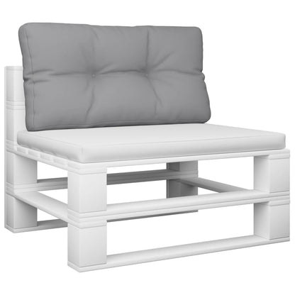 Palettenkissen Grau 80x40x12 cm Stoff