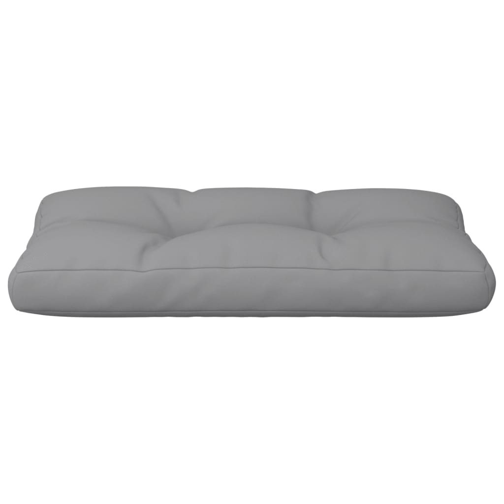 Palettenkissen Grau 80x40x12 cm Stoff