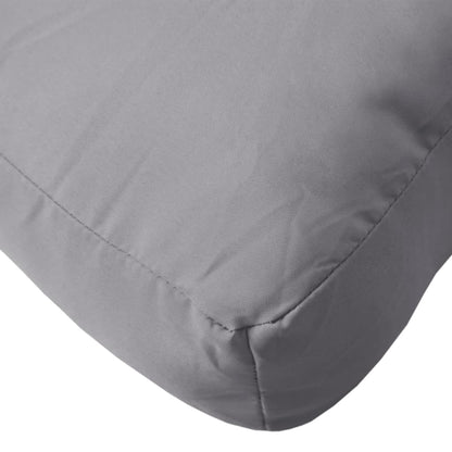 Palettenkissen Grau 80x40x12 cm Stoff