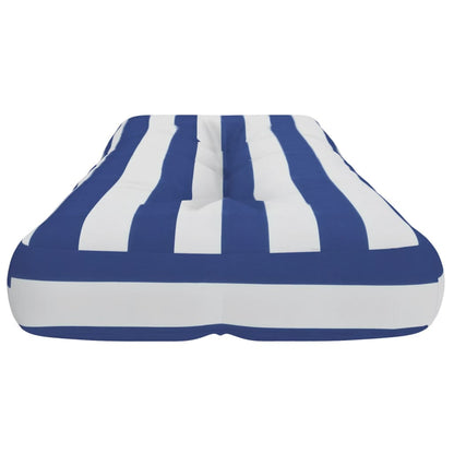 Palettenkissen Blau Weiß Gestreift 120x40x12 cm Stoff