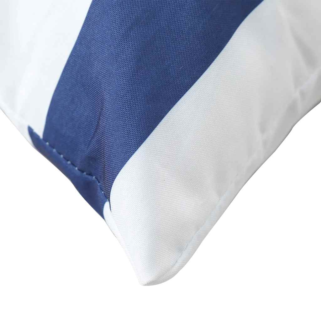 Palettenkissen 2 Stk. Blau & Weiß Gestreift Oxford-Gewebe