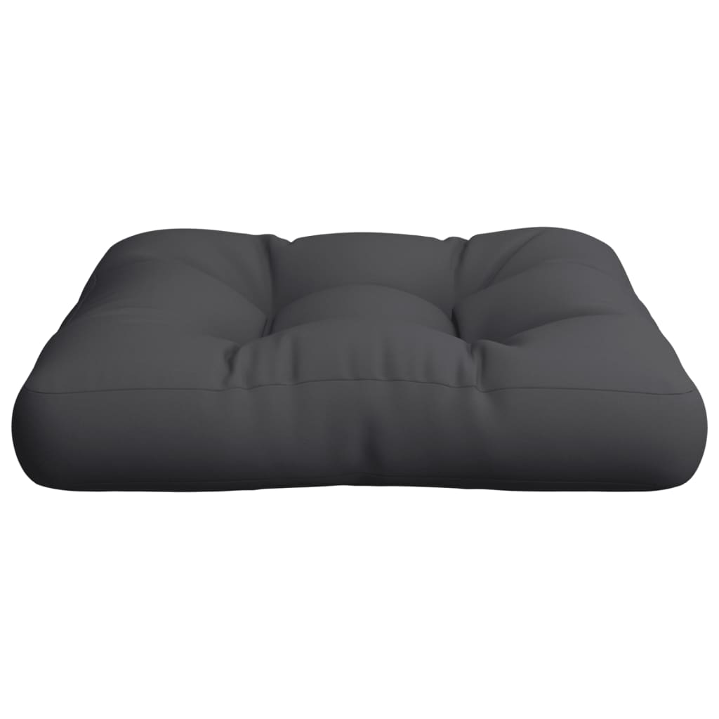 Palettenkissen Schwarz 60x61,5x10 cm Stoff